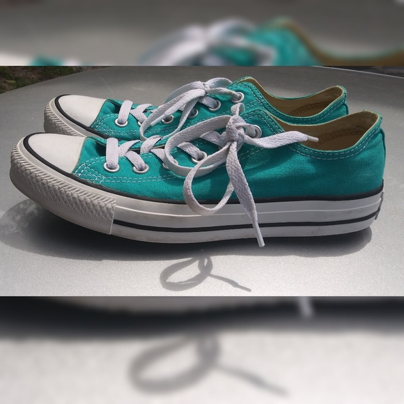 womens teal converse shoes